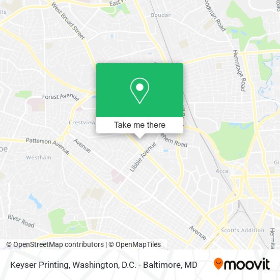 Keyser Printing map