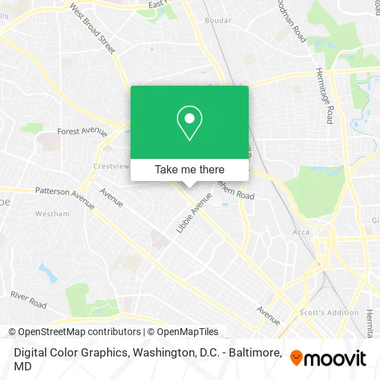 Digital Color Graphics map