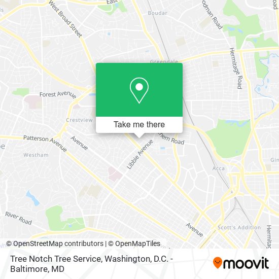 Tree Notch Tree Service map
