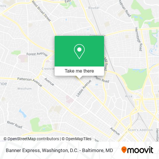 Banner Express map