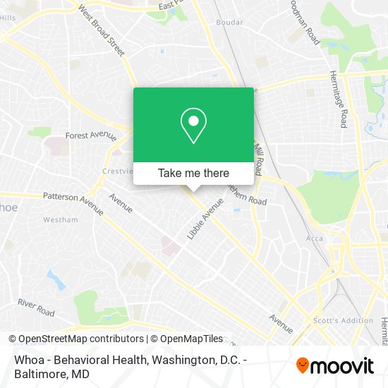 Mapa de Whoa - Behavioral Health
