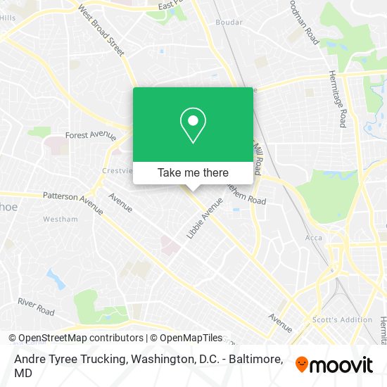 Mapa de Andre Tyree Trucking