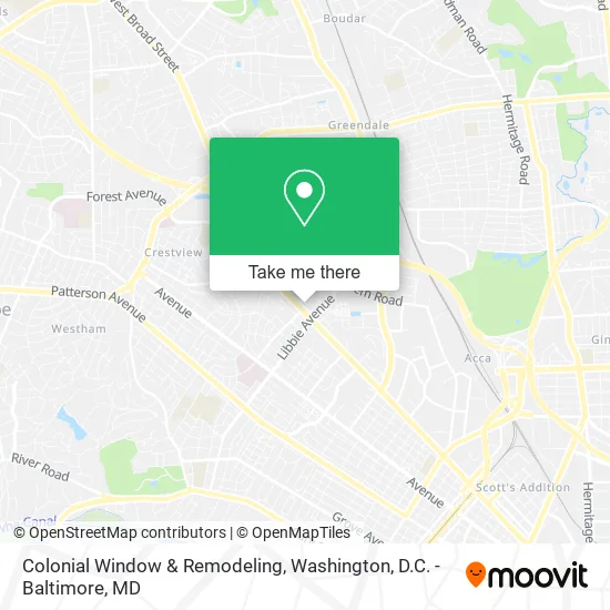 Mapa de Colonial Window & Remodeling