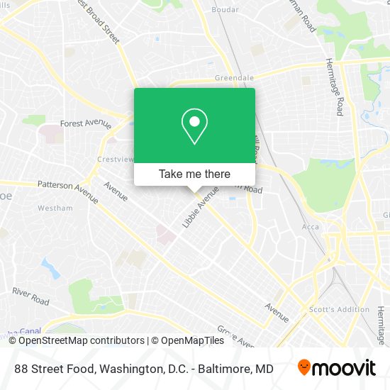 88 Street Food map