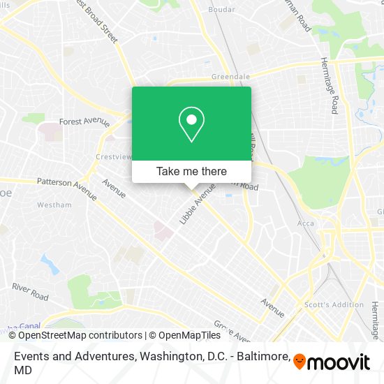 Events and Adventures map