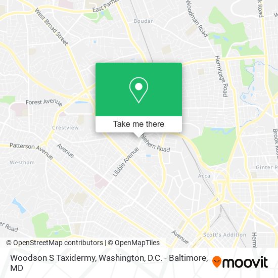 Mapa de Woodson S Taxidermy