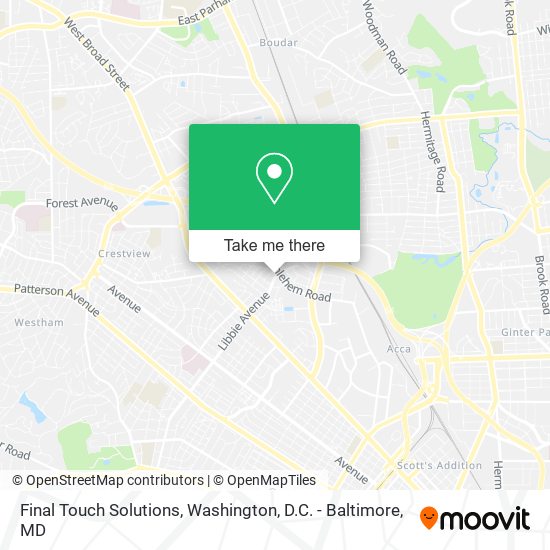 Final Touch Solutions map