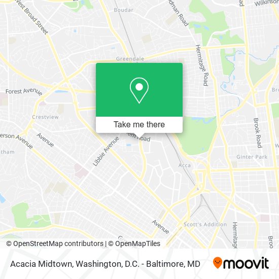 Acacia Midtown map