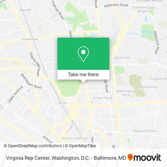 Virginia Rep Center map