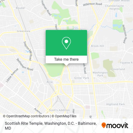 Scottish Rite Temple map