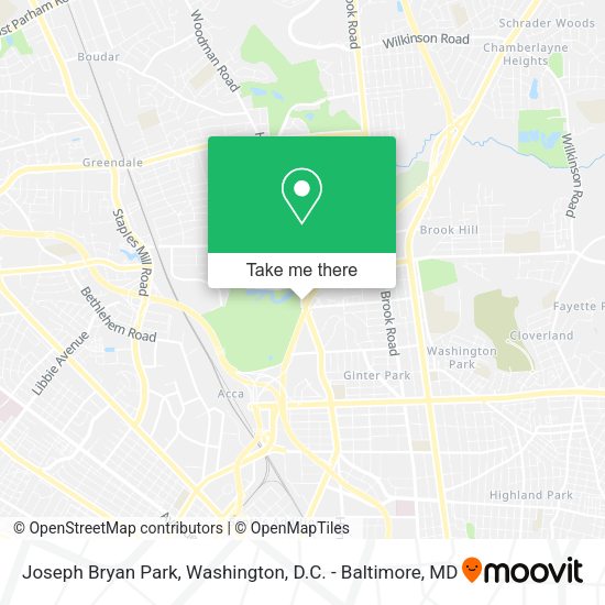 Mapa de Joseph Bryan Park