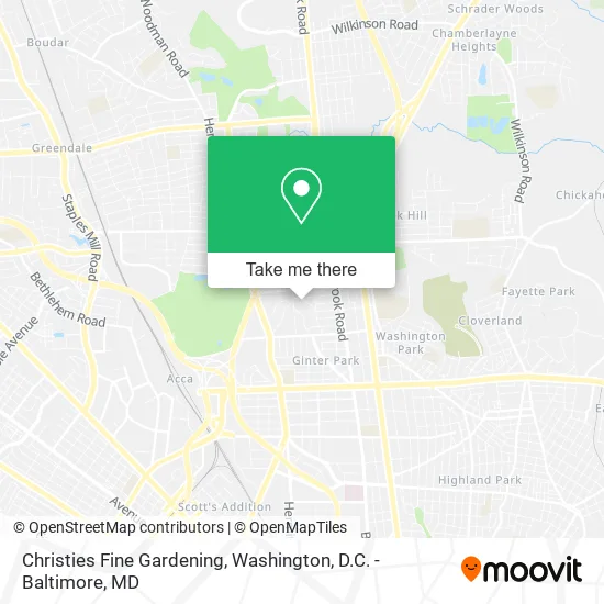 Christies Fine Gardening map