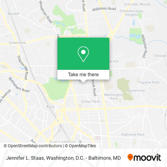 Jennifer L. Staas map
