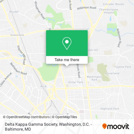 Mapa de Delta Kappa Gamma Society