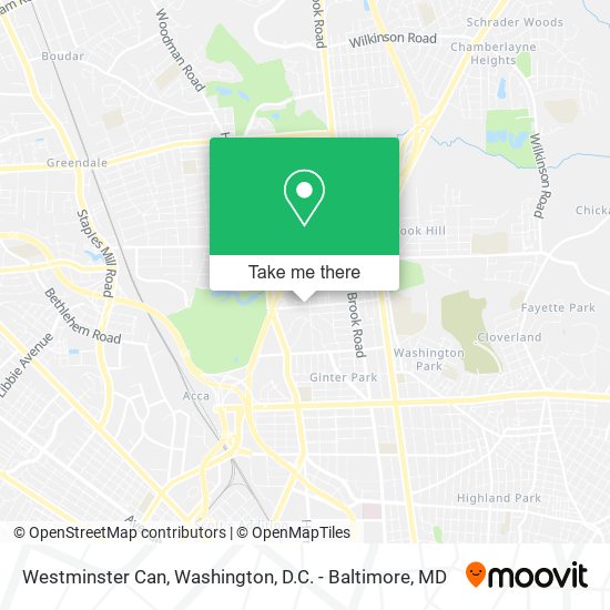 Westminster Can map