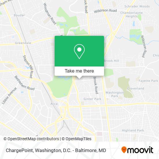 Mapa de ChargePoint