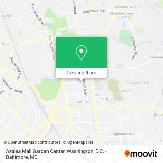Mapa de Azalea Mall Garden Center