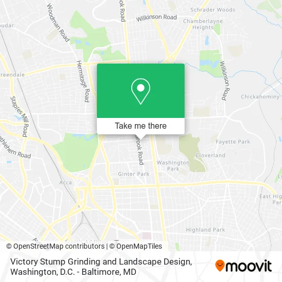Victory Stump Grinding and Landscape Design map