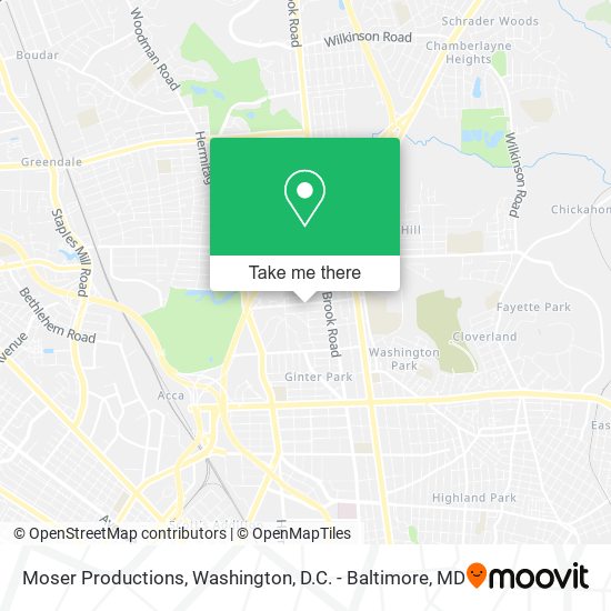 Moser Productions map