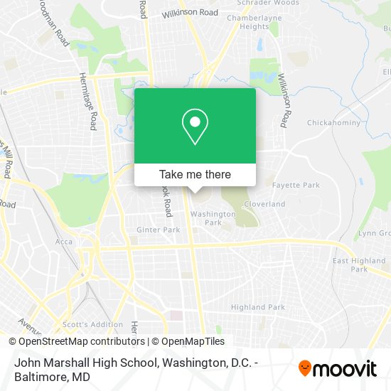 Mapa de John Marshall High School