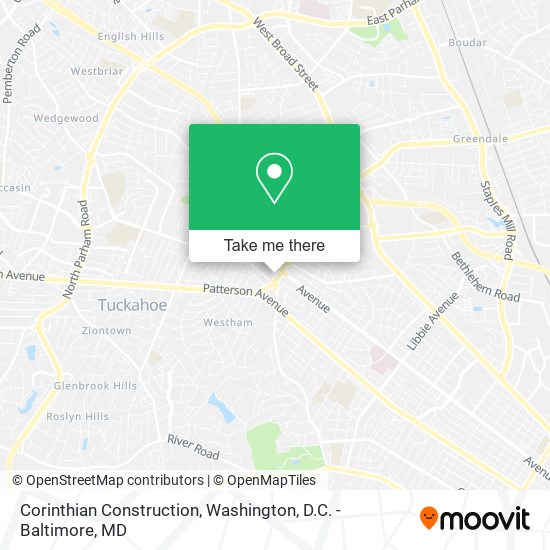 Mapa de Corinthian Construction