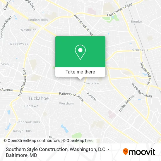 Southern Style Construction map