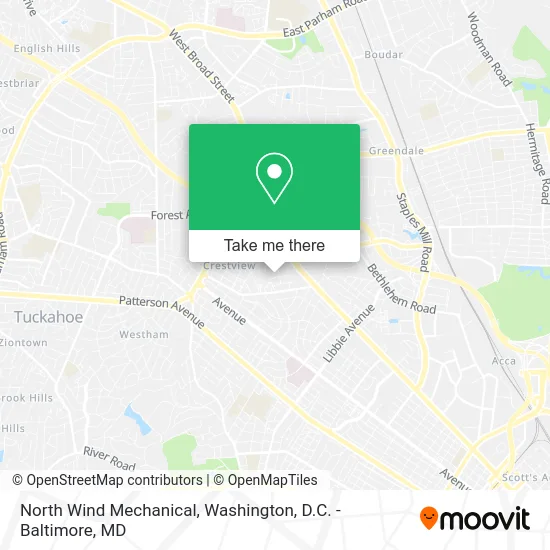 North Wind Mechanical map