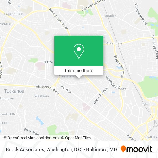 Brock Associates map