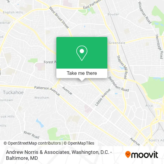 Andrew Norris & Associates map