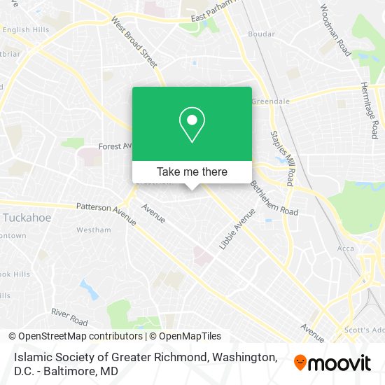 Mapa de Islamic Society of Greater Richmond