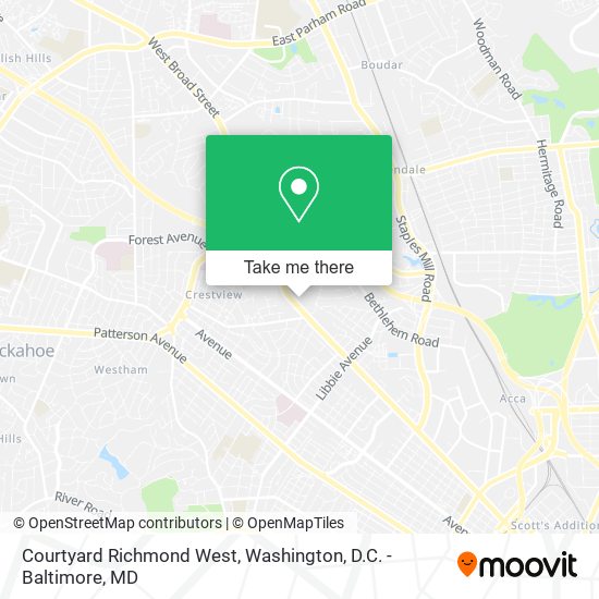 Mapa de Courtyard Richmond West