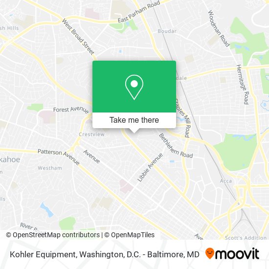 Mapa de Kohler Equipment