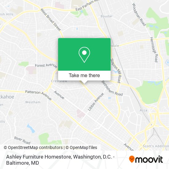 Mapa de Ashley Furniture Homestore