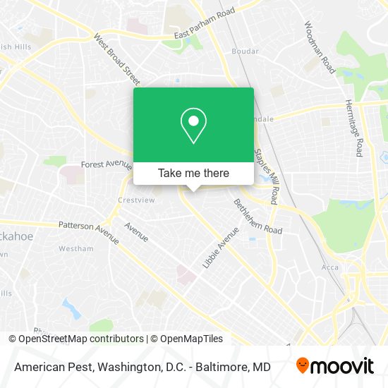 Mapa de American Pest