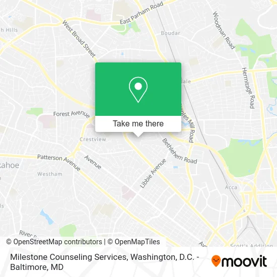 Milestone Counseling Services map