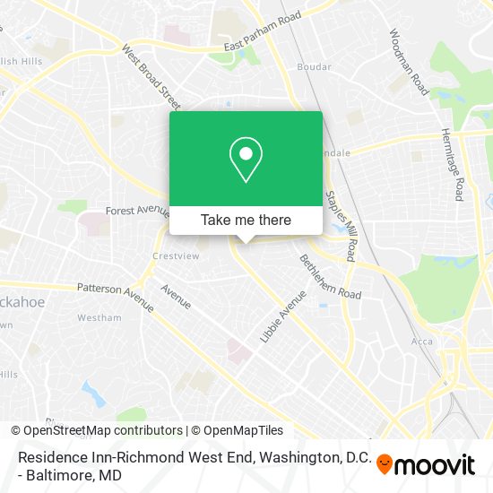 Residence Inn-Richmond West End map