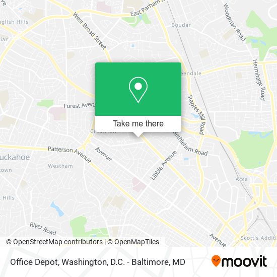 Mapa de Office Depot