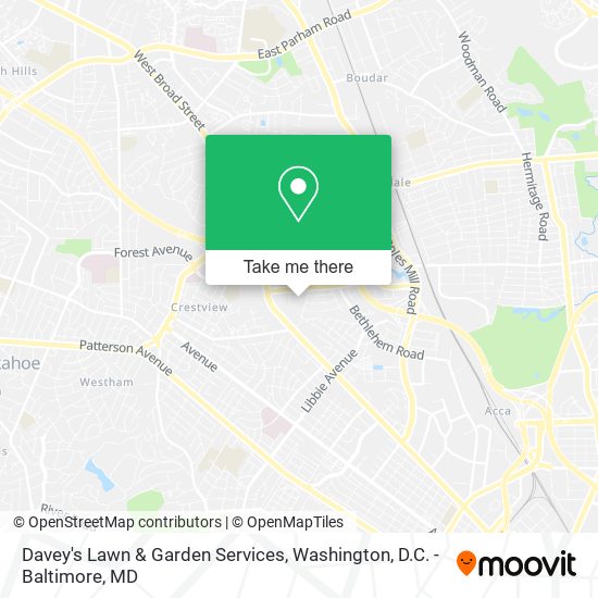 Davey's Lawn & Garden Services map