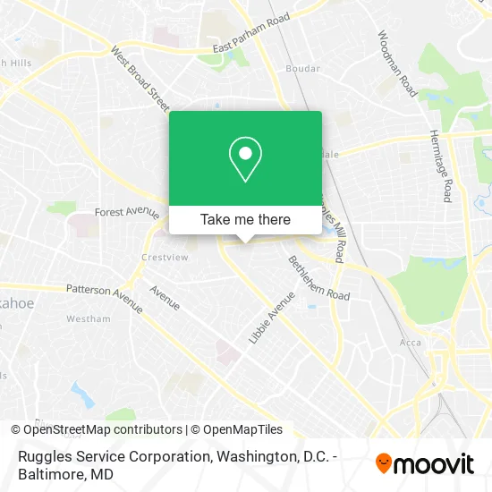 Ruggles Service Corporation map
