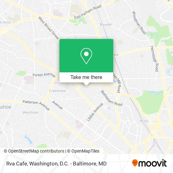 Rva Cafe map