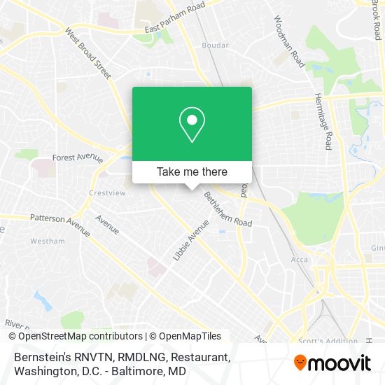 Bernstein's RNVTN, RMDLNG, Restaurant map