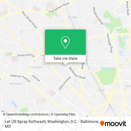 Mapa de Let US Spray Softwash