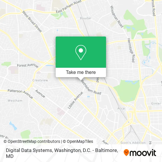 Digital Data Systems map
