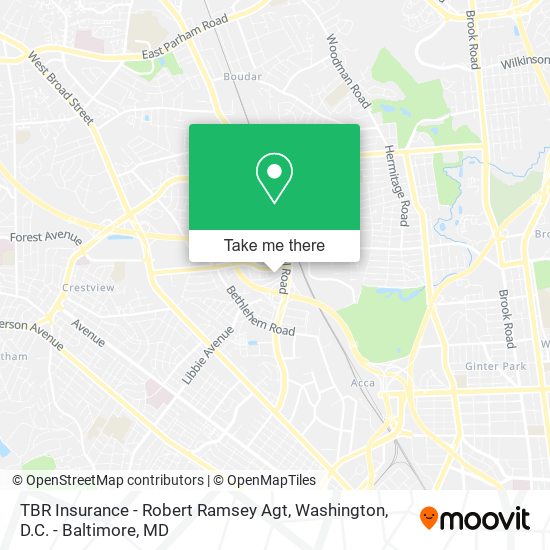 Mapa de TBR Insurance - Robert Ramsey Agt