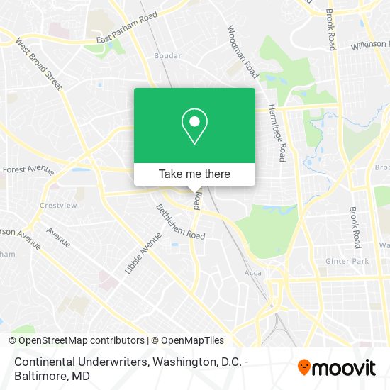 Continental Underwriters map