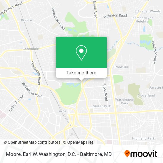 Moore, Earl W map