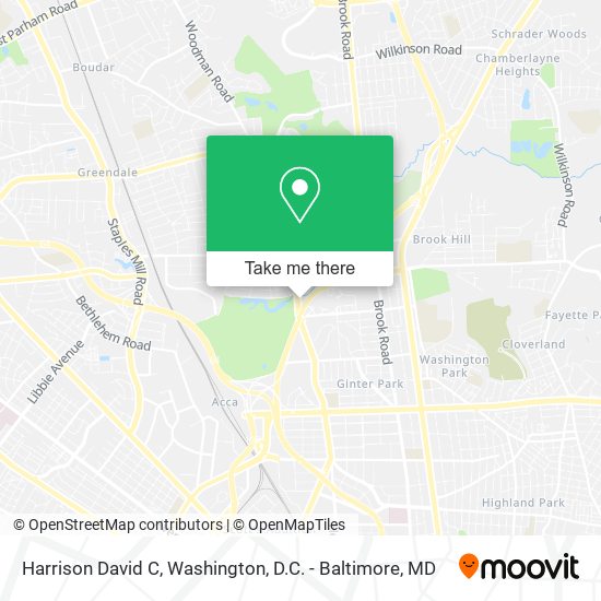 Harrison David C map