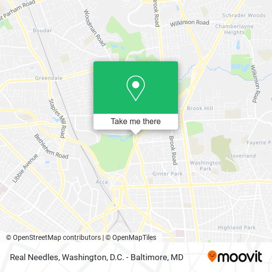 Real Needles map