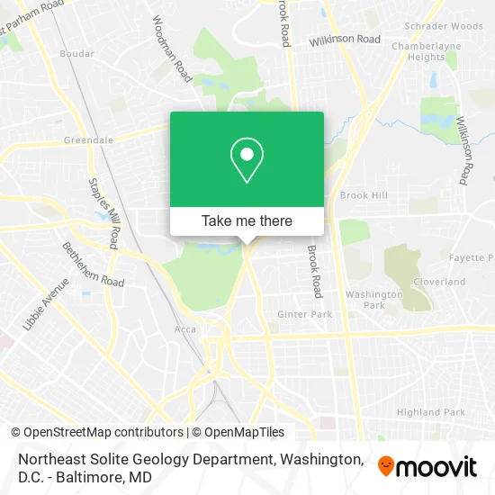 Northeast Solite Geology Department map