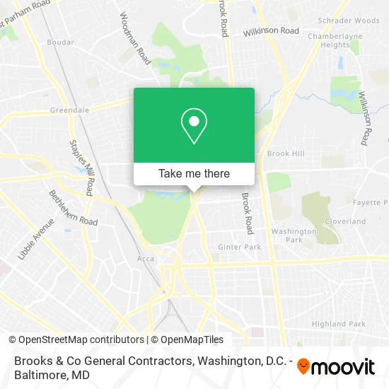 Brooks & Co General Contractors map